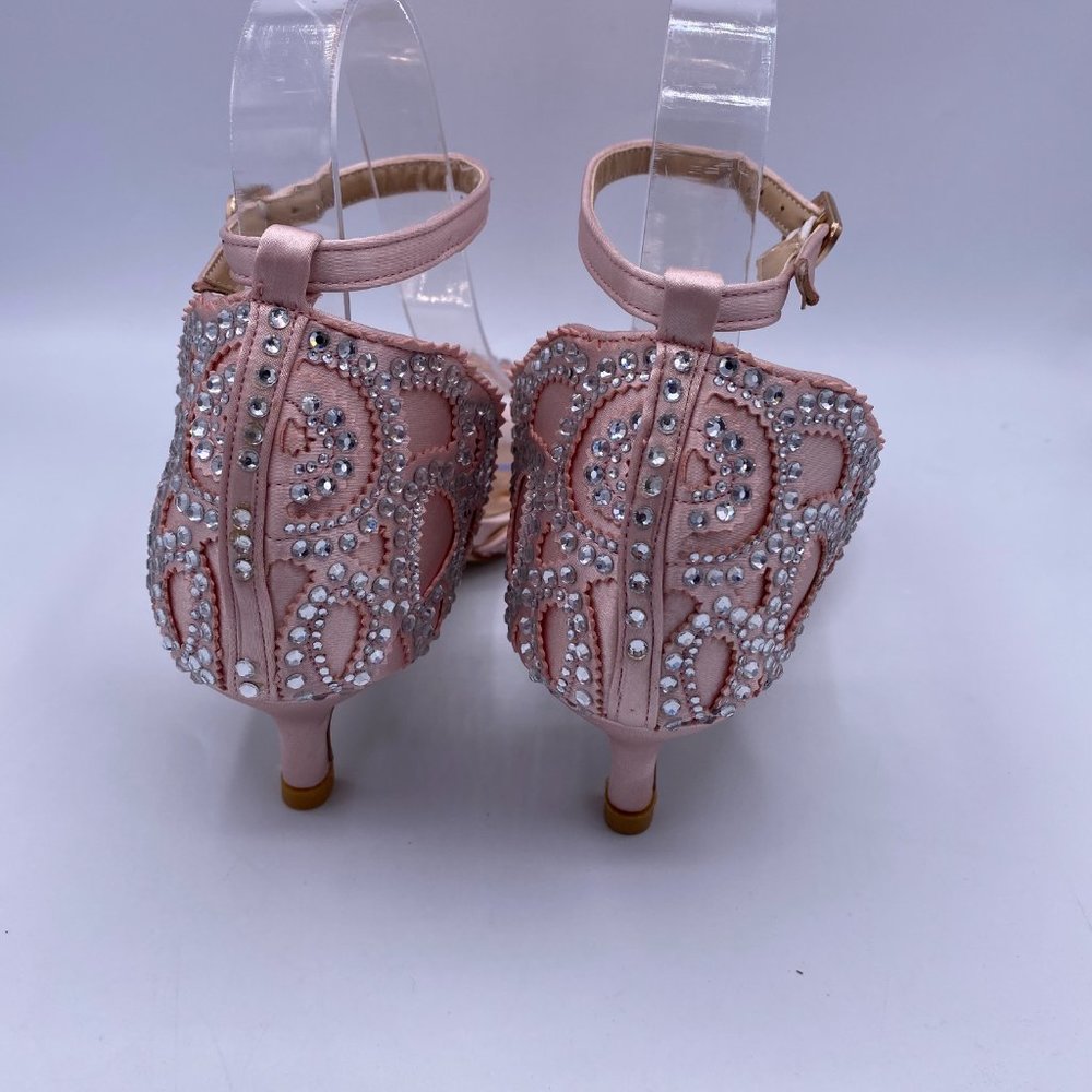 XYD Ballroom Dance Shoes Wedding Sandal Rhinestone - Picture 5 of 9